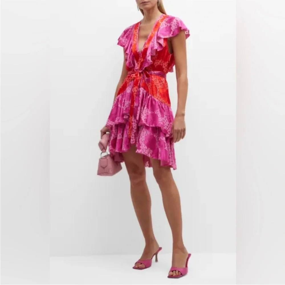 Le Superbe Aurora Flora Lil Flirt Ruffle Mini Dress - Picture 6 of 16